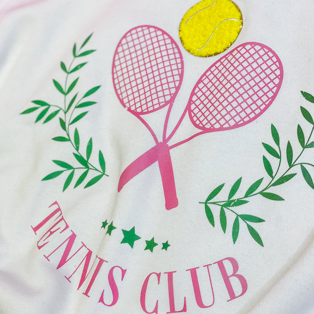 TENNIS CLUB sweatshirt in white