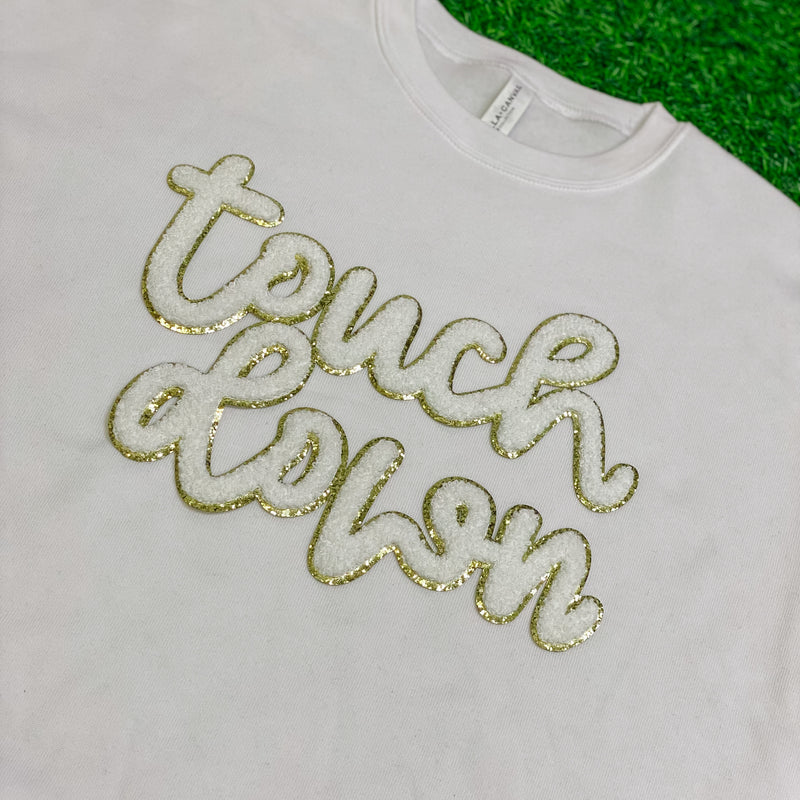 BUILD YOUR OWN touchdown sweatshirt in white