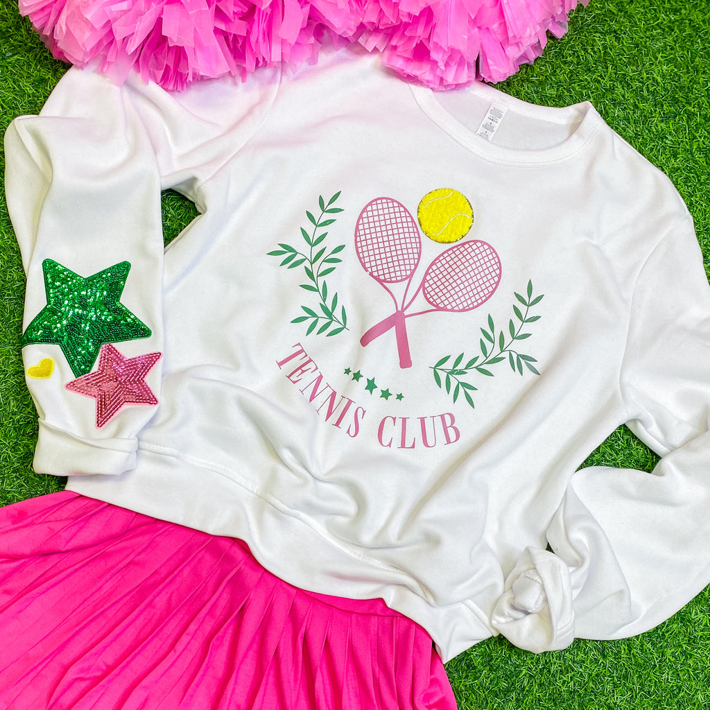 TENNIS CLUB sweatshirt in white