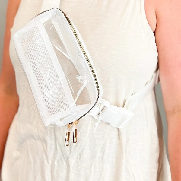 clear belt bag
