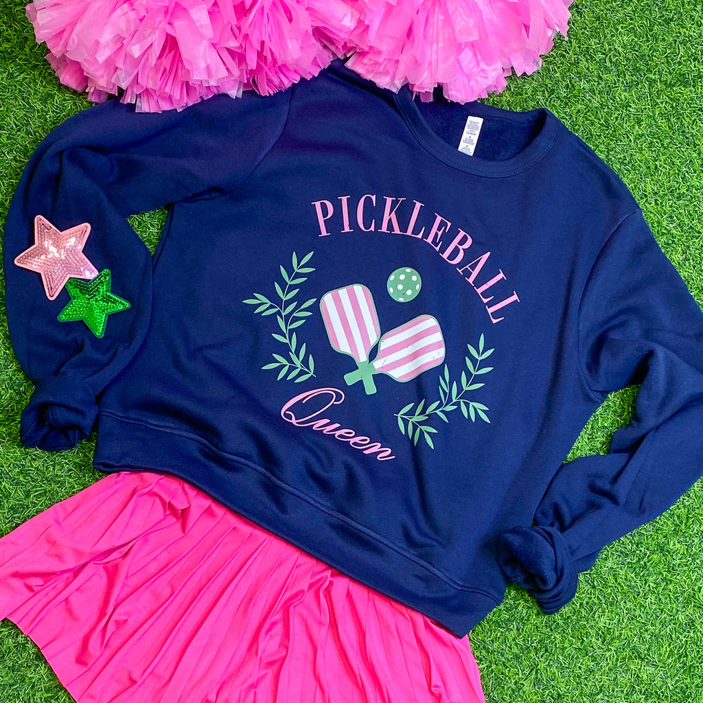 PICKLEBALL QUEEN sweatshirt in navy