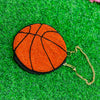 beaded basketball pouch