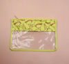 clear softball pouch with chenille letters