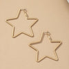 star hoop earrings in gold