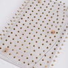 clear envelope purse with gold studs