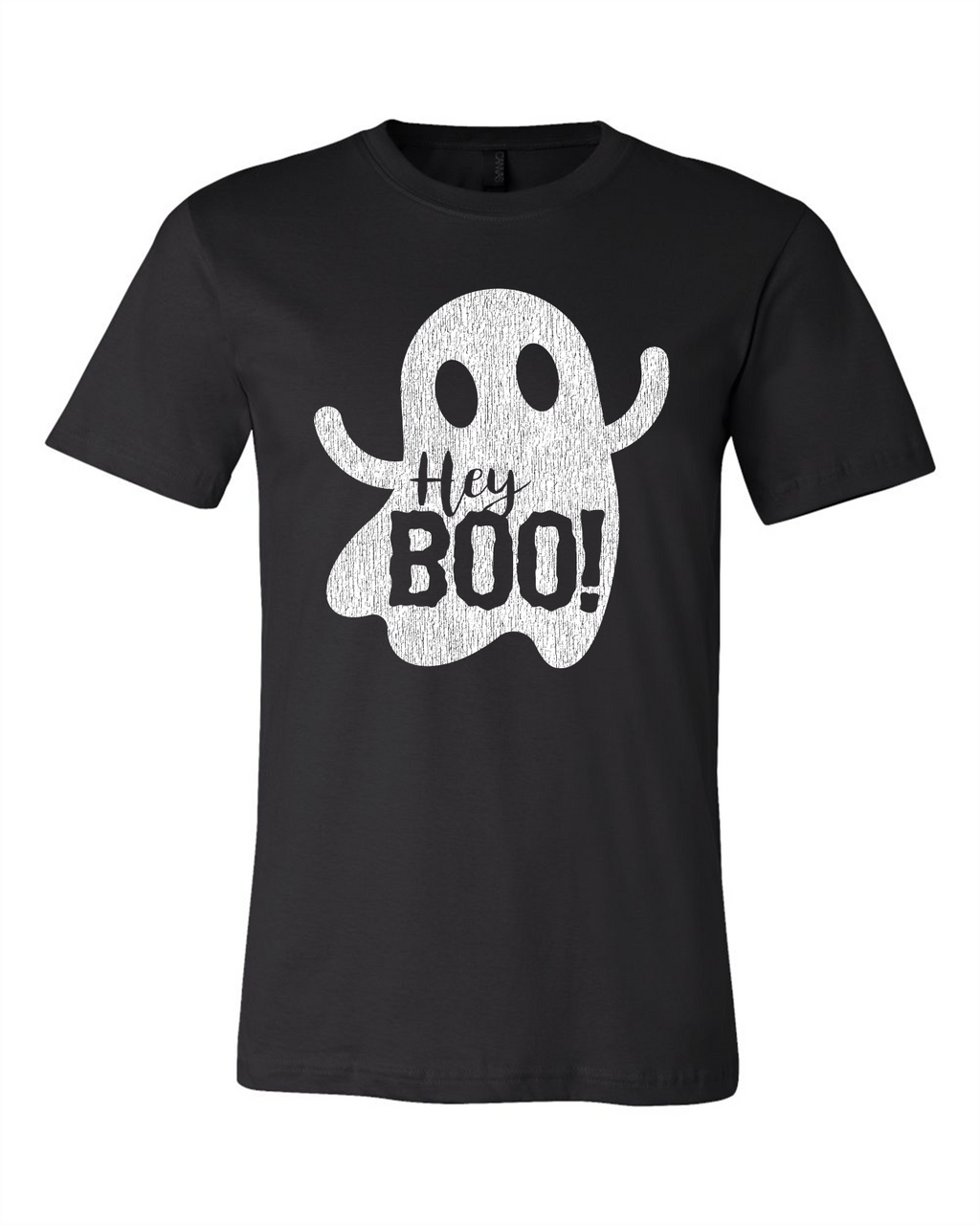 hey boo! ghost tee in black